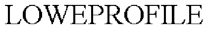 Trademark Logo LOWEPROFILE