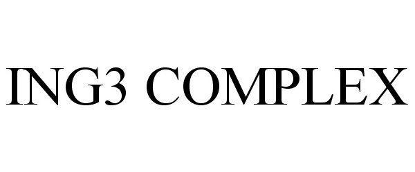 Trademark Logo ING3 COMPLEX