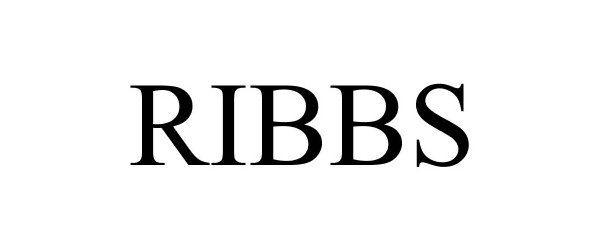Trademark Logo RIBBS