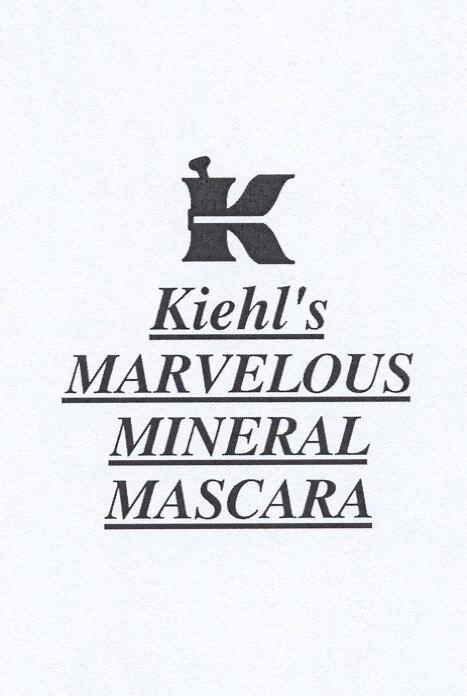  K KIEHL'S MARVELOUS MINERAL MASCARA