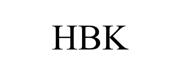 Trademark Logo HBK