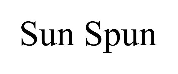Trademark Logo SUN SPUN