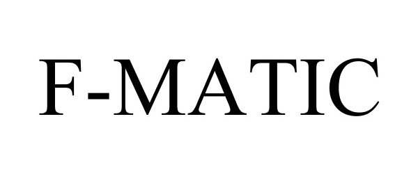 Trademark Logo F-MATIC