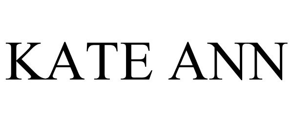Trademark Logo KATE ANN
