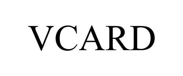 Trademark Logo VCARD