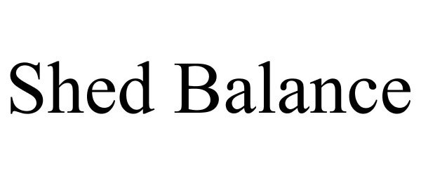 Trademark Logo SHED BALANCE