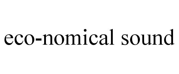 Trademark Logo ECO-NOMICAL SOUND