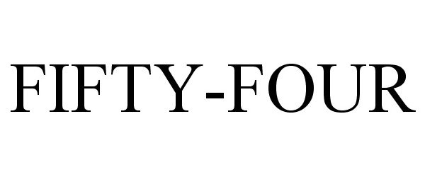 Trademark Logo FIFTY-FOUR