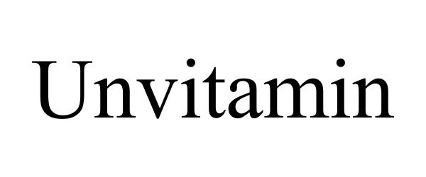 Trademark Logo UNVITAMIN