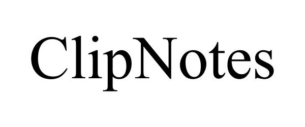 Trademark Logo CLIPNOTES