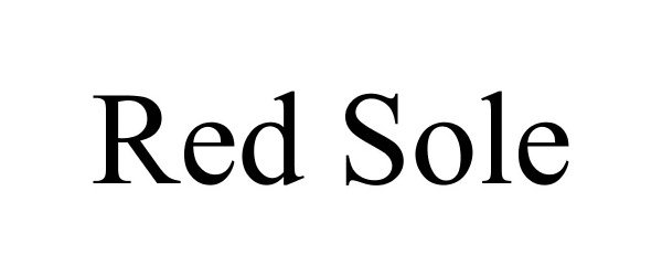 Trademark Logo RED SOLE