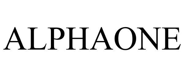 Trademark Logo ALPHAONE