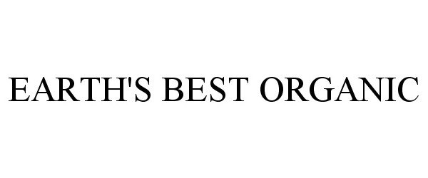 Trademark Logo EARTH'S BEST ORGANIC