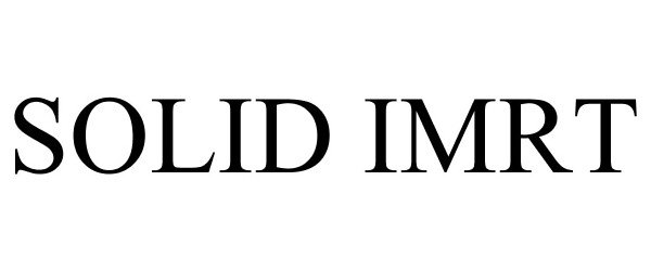 Trademark Logo SOLID IMRT
