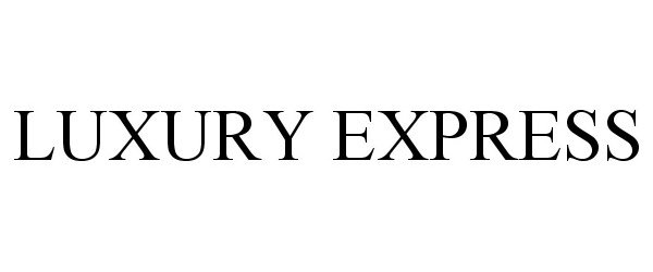 Trademark Logo LUXURY EXPRESS