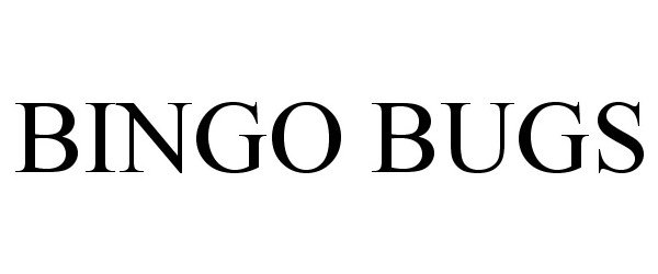 Trademark Logo BINGO BUGS