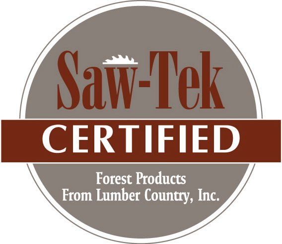 Trademark Logo SAW-TEK CERTIFIED FOREST PRODUCTS FROM LUMBER COUNTRY, INC.