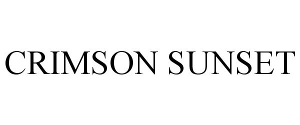 Trademark Logo CRIMSON SUNSET