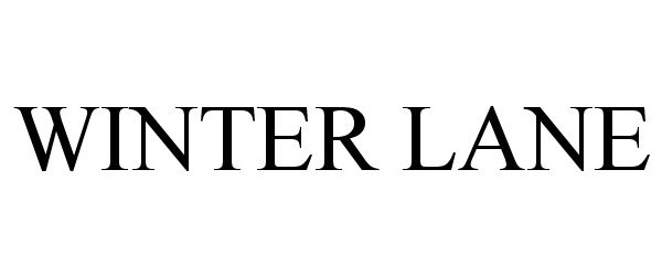 Trademark Logo WINTER LANE
