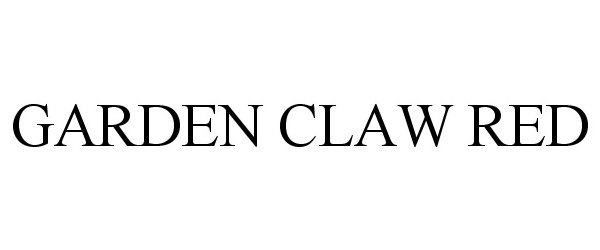 Trademark Logo GARDEN CLAW RED