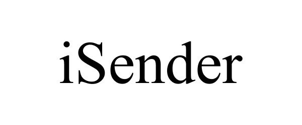 Trademark Logo ISENDER