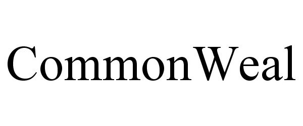Trademark Logo COMMONWEAL