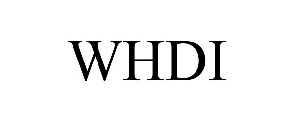 Trademark Logo WHDI