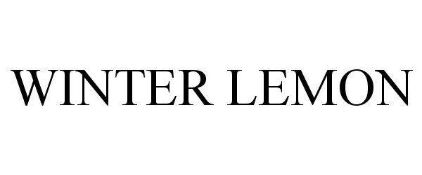 Trademark Logo WINTER LEMON