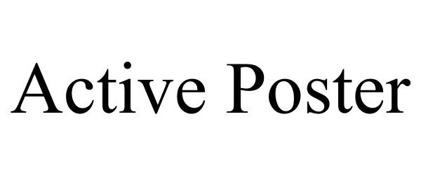 Trademark Logo ACTIVE POSTER