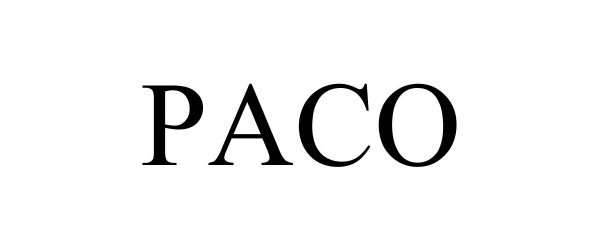 Trademark Logo PACO