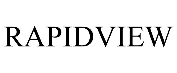 Trademark Logo RAPIDVIEW