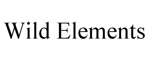 Trademark Logo WILD ELEMENTS