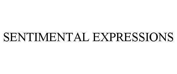 Trademark Logo SENTIMENTAL EXPRESSIONS