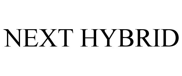 Trademark Logo NEXT HYBRID