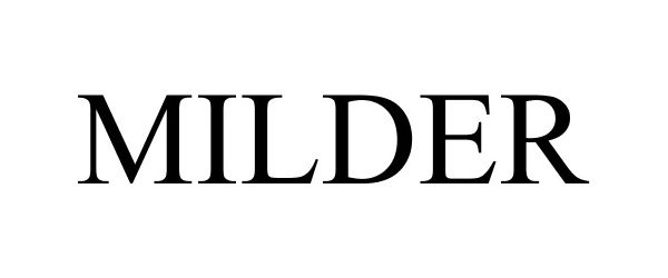 Trademark Logo MILDER