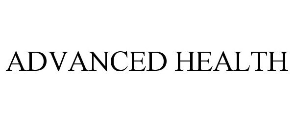 Trademark Logo ADVANCED HEALTH