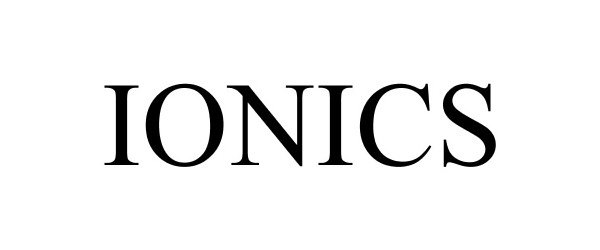 Trademark Logo IONICS