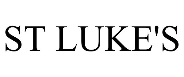 Trademark Logo ST LUKE'S