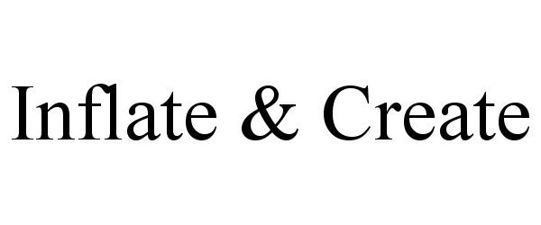 Trademark Logo INFLATE &amp; CREATE