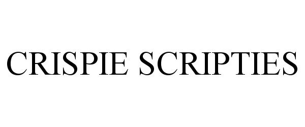 Trademark Logo CRISPIE SCRIPTIES