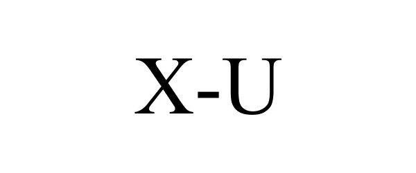 Trademark Logo X-U