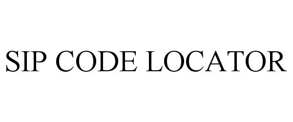  SIP CODE LOCATOR