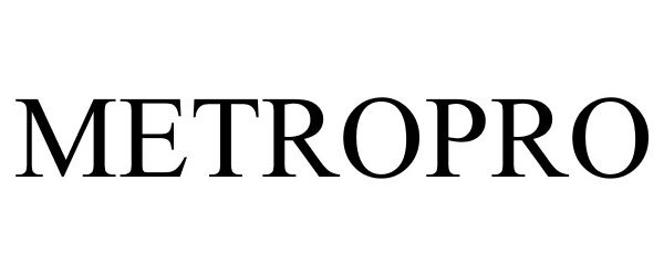 Trademark Logo METROPRO