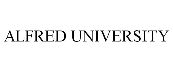  ALFRED UNIVERSITY