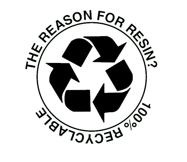  THE REASON FOR RESIN? 100% RECYCLABLE