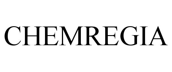 Trademark Logo CHEMREGIA