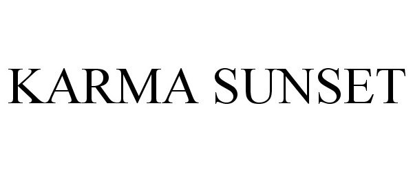 Trademark Logo KARMA SUNSET