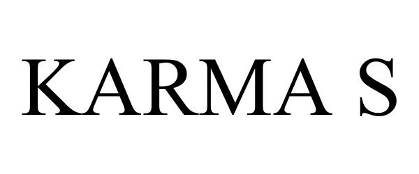 Trademark Logo KARMA S