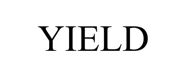 Trademark Logo YIELD