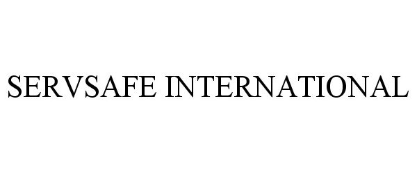 Trademark Logo SERVSAFE INTERNATIONAL